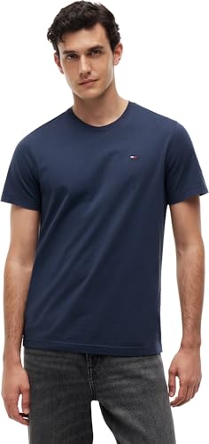 Tommy Jeans Tjm Xslim Jersey Tee Dm0dm04411, Maglietta a Maniche Corte Uomo, Blu (Black Iris), L