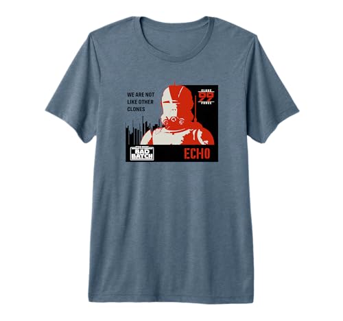 T-shirt Star Wars Echo pour remplacer vos vieux hauts de fans avec un style moderne et durable