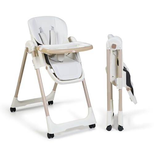 Ms BabyWorld - Trona Para Bebe Evolutiva Tasty | 7 Posiciones De Altura y 3 De Reclinación | Bandeja Extraíble y Reposapiés Regulable | Portatil, Plegable, Hasta 3 años