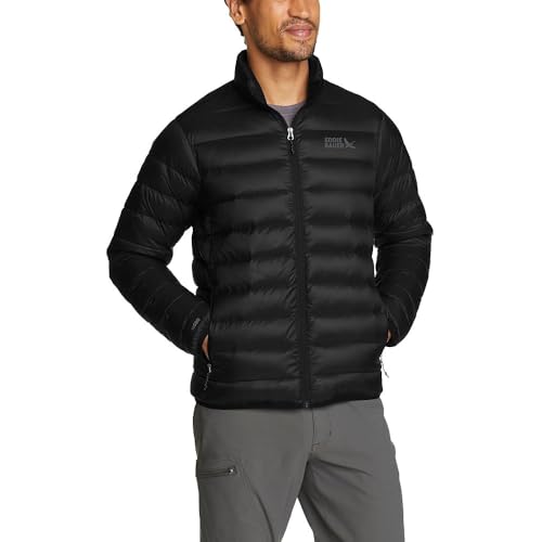 Eddie Bauer Men's CirrusLite Down Jacket, Black, Small