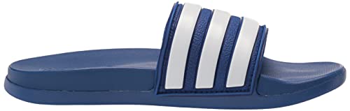 Adidas Adilette Comfort Adjustable Slides Sandal, Team Royal Blue/White/Team Royal Blue, 1 Us Unisex Little Kid #TOP4