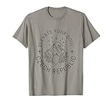Czech Republic Minimalist Travel Vacation Tees