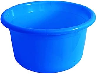 Kuber Industries Unbreakable Plastic Multipurpose Bath Tub/Washing Tub 35 LTR (Blue)-KUBMART11727