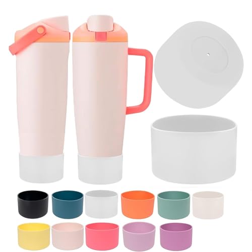 HWHIEUAIK 2PCS Silicone Boots for Owala 30oz & 40oz FreeSip Sway Bottles & Tumblers, Protective Anti-Slip Bottom Cover Sleeve for Freesip Sway Tumbler and Bottle Accessories