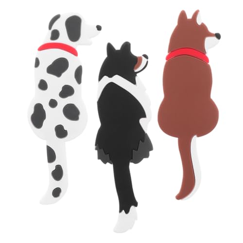 CHICAMPERA 3個 磁性掛けフック 多機能ネオジム磁使用 かわいい動物形状 キッチン冷蔵庫収納用 強力耐荷重 簡単移動 再配置可能