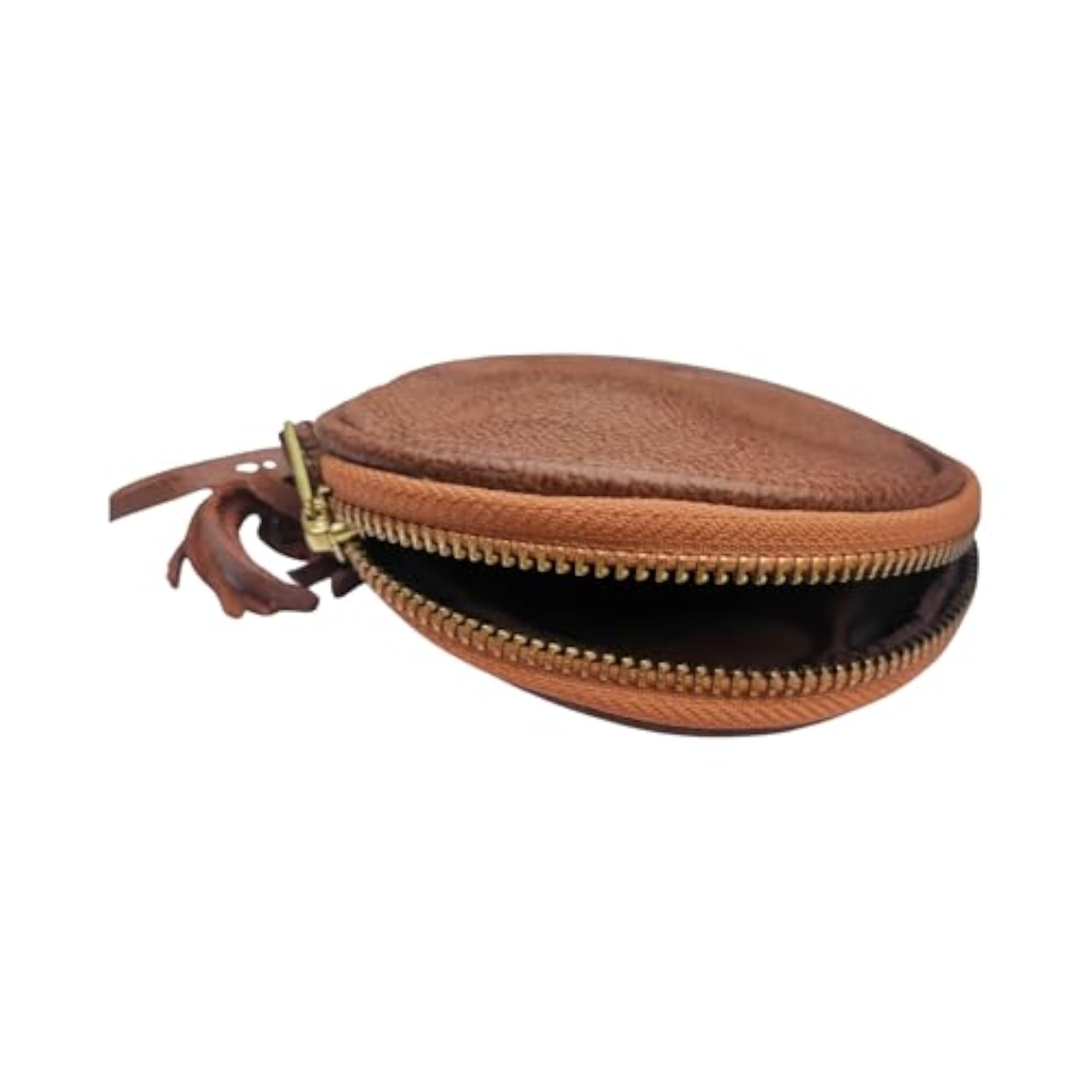 Travel Leather Jewellery Organiser with Zipper