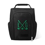 Premium Golf Shoe Bag With Ventilation – Personalized Golf Accessory Organizer For Men &Amp; Women, Travel Shoe Carrier With Side Pockets For Balls, Tees, And Gloves