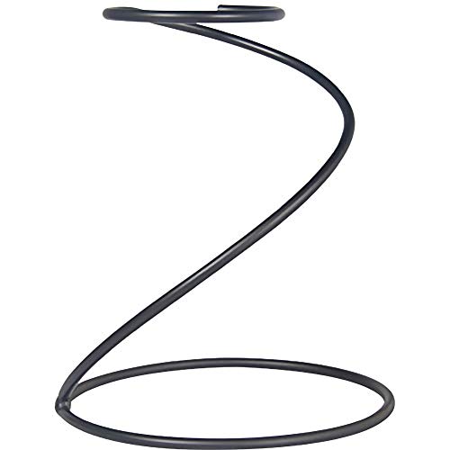 TINTON LIFE Reusable Metal Pour Over Coffee Dripper Stand Circinate Shaped,Black