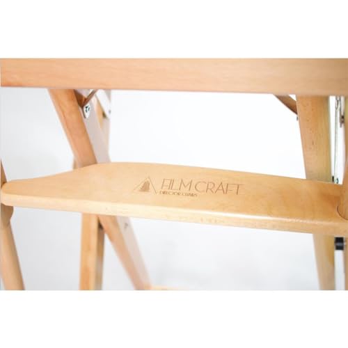 Filmcraft Short Director Chairs (Natural Frame/Black Canvas) - Thumbnail 5