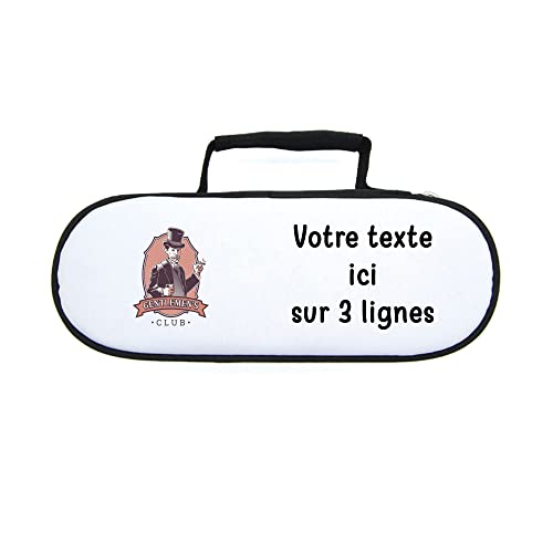 Sacoche Boules De Pétanque Personnalisable - Triskel - Pour 3 Boules + Cochonnet - 23x9x6 Cm - Polyester