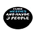 Imagen de Westie Westy I Like Westies and Maybe Three People PopSockets PopGrip Adhesivo