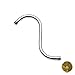 Newport Brass 205/24 10" Solid Brass S-Shaped Shower Arm, Polished Gold