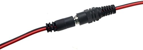 WMYCONGCONG 40pcs DC Male and Female Power Pigtail Adapter for CCTV DVR Camera Lead Plug Pigtail Cable