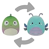 Squishmallows Original FlipAMallows 12in Chameleon and Dragonfly Flippable Plush - Official Jazwares Product (Medium)