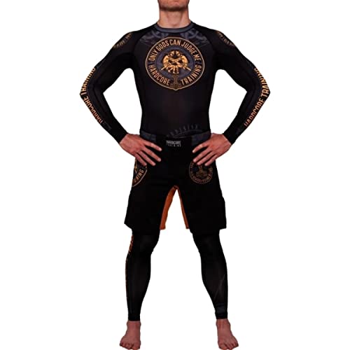Hardcore Training Glima Fight Shorts Men's Boxing MMA Combat BJJ Grappling Fitness Muay Thai Kickboxing No Gi (M) - Image 4