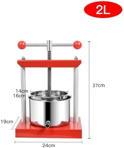 Dual Barrel Fruit Wine Press - Cider & Juice Maker 2/3/6L, Eco-Friendly, Low Noise, High Juice Yield, Easy Clean, No Fading, Perfect for Home Winemaking