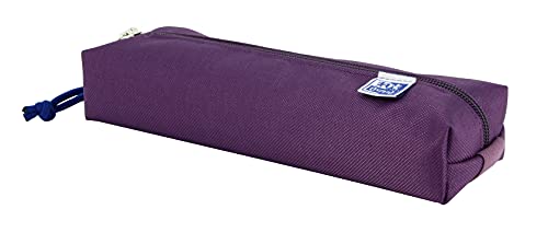 Oxford - Estuche Rectangular, kangoo con goma, 22 cm, color morado