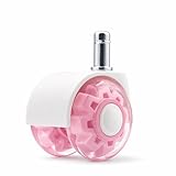 RRIUTO Bürostuhl Rollen 11mm x 22 mm, 5er Set PU Leise Doppelrollen Rollen für Bürostühle, Leichtgängige und Leise Hartbodenrollen, Ersatzrollen für Parkett, Teppich, Laminat, Keine (Nicht für 1-KEA)