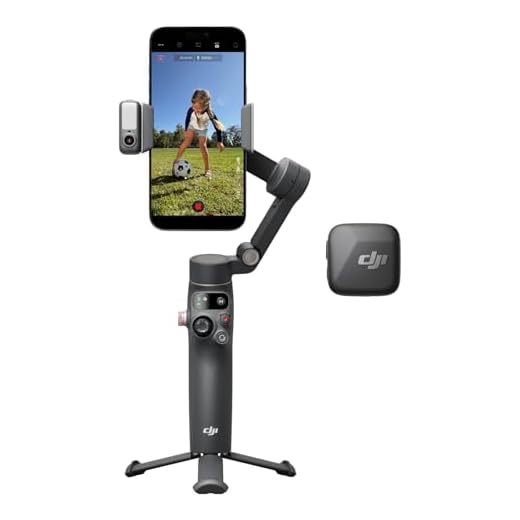 DJI Osmo Mobile 8 Kreativ Combo (DJI Mic Mini Sender Infinity Schwarz), Gimbal-Stabilisierung für Smartphone, Natives AI-Tracking mit Audio und Beleuchtung, 360°-Schwenkrotation