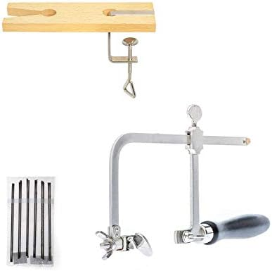 Prolinemax3 in 1 Professional Jeweller's Saw Set Saw Frame 144 Blades Wooden Pin Clamp Wood Metal