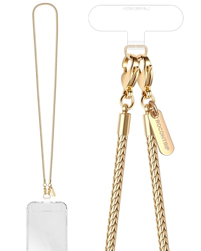 Cadena de metal para teléfono ROCONTRIP con empaque para regalo de Navidad para iPhone