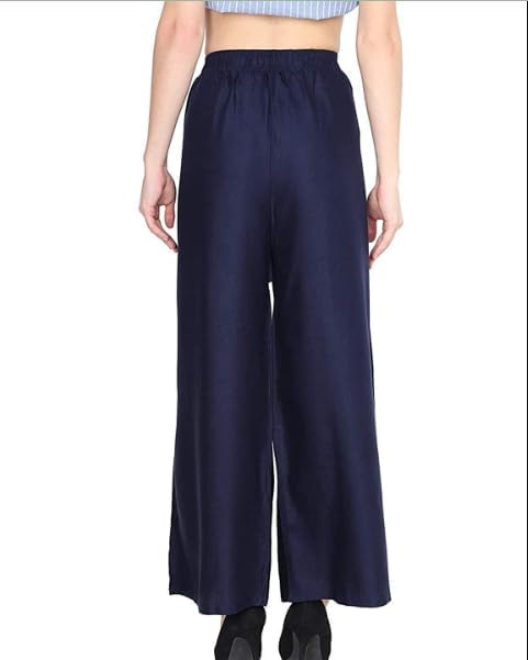 Image of Ultra Soft Premium Rayon Cotton Palazzo for Women and Girls, Regular Size, 15 Colours, Available in L, XL, 2XL, 3XL