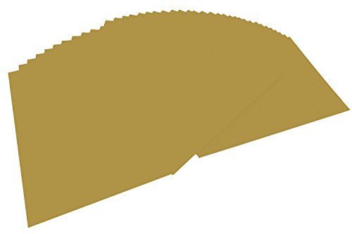 folia 6465 - Tonpapier gold matt, DIN A4, 130 g/qm, 100 Blatt -...