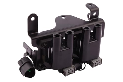 Image of HELLA 5DA 358 168-001 Ignition Coil - 3-pin connector - Connector Type DIN - Bolted