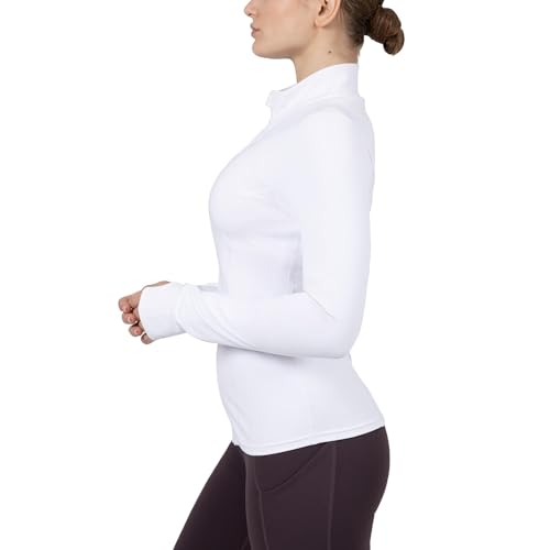 Image of YITTY Active Women's Ultraluxe Full Zip Jacket, Athleisure, 4-Way-Stretch, Thumbholes