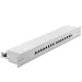 Produktbild deleyCON CAT 6 Patchpanel Verteilerfeld 16 Port - Desktop 19 Zoll Rackeinbau Servermontage - RJ45 - Geschirmt - TIA568A TIA568B Grau