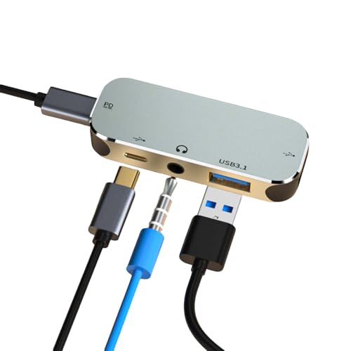 Hub USB C 5 en 1 pour résoudre le manque de ports sur PC portable avec charge rapide 100W
