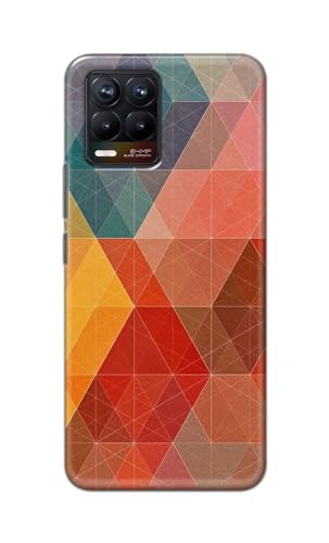 Image of Printed Hard Back Cover Case for Realme 8 4G | Realme 8 Pro 4G Back Cover (Crumpled Design) -1111