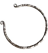 Nautical-Mart Hand Forged Iron Torc Celtic Necklace Viking Torque Black ...