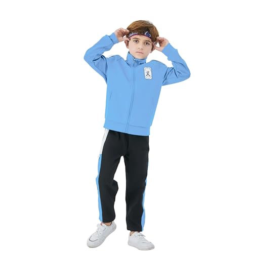 Boys Tracksuit 2 Piece Outfits Boys Sweatsuit Set Full Zip Jacket and Jogger Set Sweatpants Activewear Set4