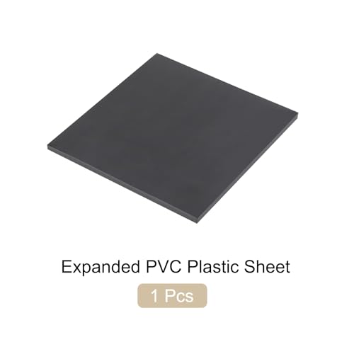 Image of Expanded PVC Plastic Sheet 5 /16 inch Thick, 10 inchx10 inch Lightweight Rigid Foam Sheet, [for Crafts Signage Displays Digital Screen Printing] - Black / 1 Pcs