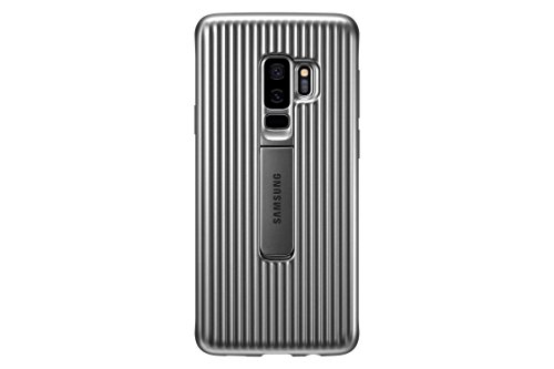 Samsung EF-RG965CSEGUS Galaxy S9+ Rugged Military Grade Protective Case with Kickstand, Silver