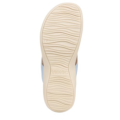 Image of Vionic Women's Rest Bella Toe Post Sandal- Supportive Ladies Orthotic Sandals that include Three Zone Comfort with Arch Support- Flip Flop for Ladies, Medium and Wide Width Size 5-12