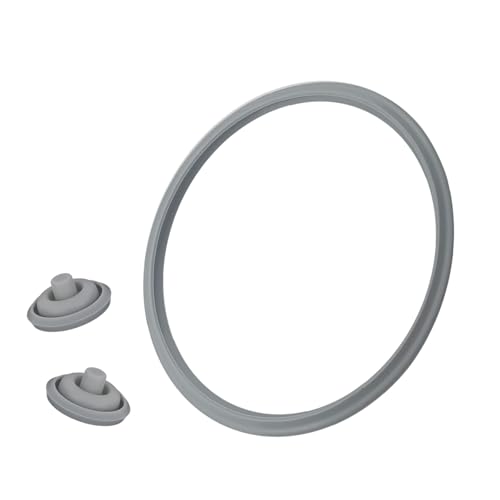 Piezas de Repuesto Para Ollas a Presión,Anillo de Sellado 22cm y 2 Sellos de Señal de Cocción Compatible con WMF Perfect Plus y Perfect 2,5l - 8,5l Olla a Presión con Tapa Silicona (Juego de 3)