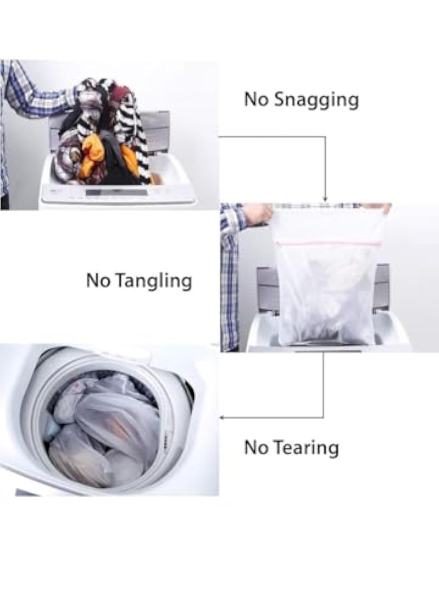 Mesh Laundry Washing Bags Pack of 3