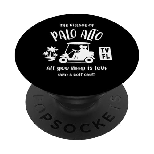 The Village of Palo Alto TV FL Golf Cart Design PopSockets Adhesive PopGrip