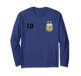 Argentina Flag Jersey Vintage Futbol Soccer Remera Argentina Long Sleeve T-Shirt