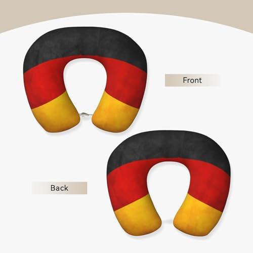 Almohada de Viaje con Diseño de Bandera de Alemania miniatura 3