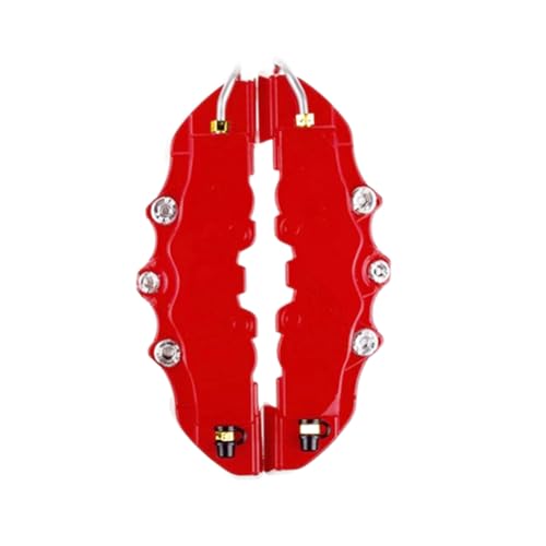 Cubiertas De Pinza De Freno - Cubiertas De Freno De Disco Rojo, Kit De Pinza | Cambio Del Cubo De La Rueda De Estilo Del Coche, Conjunto De 2, Protección Del Frenos Automotrices, Dic