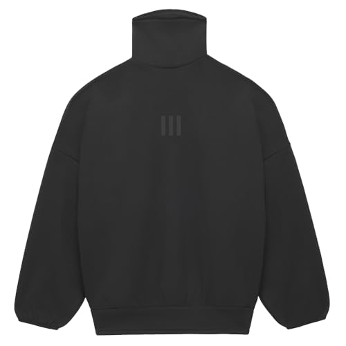 adidas Mens Fear Of God Athletics Mock Neck Sweatshirt Casual - Black - Size S