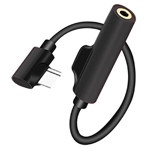 WOTEG Adaptateur Jack pour écouteurs USB C - 2-en-1 USB Type C vers Audio AUX Haute résolution 3,5 mm,Prise Micro USB C vers AUX 2 en 1 avec Charge Rapide pour stéréo, écouteurs Cover