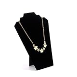 BESPORTBLE 2 Piezas Soporte De Exhibición Del Collar Bandeja De Joyería De Terciopelo Colcha Show Estante Exhibición De Collar Para La Venta Bandeja De Joyas Soporte Para Collar Negro