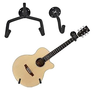 Jorzer Guitar Stand Clothe Hook Hook Oak Horizontal Guitar Wall Mount Rack Affichage pour la Plupart des Guitares 2… - Les Beatles, Paul McCartney, John Lennon, RIngo Starr, George Harrison