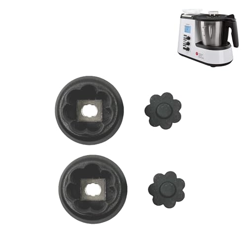 Set de 2 guías eje de acoplamiento de engranajes con flores 7 ramas Monsieur Cuisine Edition plus SKMK 1200 C2 / C3 / D4 / E5