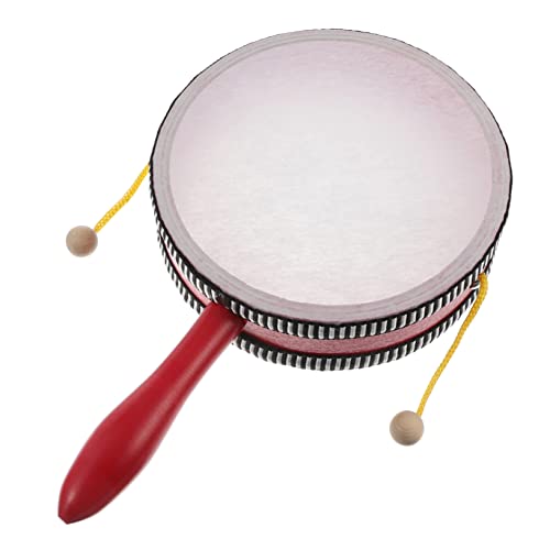 GALPADA Practical Educational Rattle Drum Musical Hand Drum for Lightweight Percussion Instrument for Indoor Parties and Developmental Learning