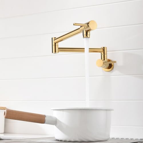 Llenado de ollas práctico con este grifo de pared giratorio 360 4